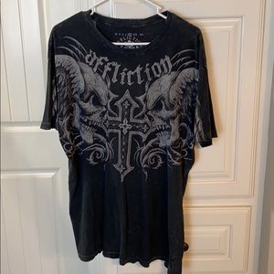Men’s black Affliction shirt